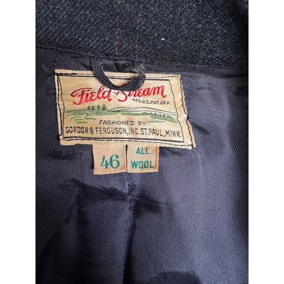 Field & Stream Vintage Flannel Jacket Shirt 1950's Rockabilly All Wool Size 46 - Picture 7 of 10